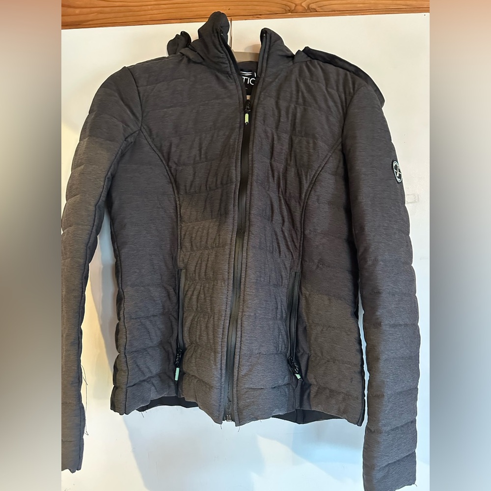 Nautica Women’s Charcoal Puffer Jacket